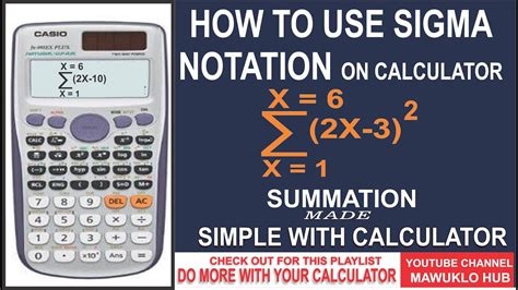 reverse sigma notation calculator.